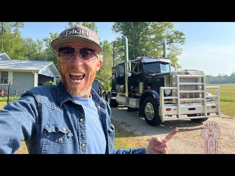 First Time Driving A Peterbilt 359 Short Hood 