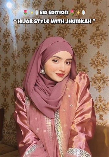 Hijab Style For Eid and Weddings 🌷🪞✨🕌 . . . . . . . . . . . . . #hijabtutorial #fyp #modestfashion #eid #viral
