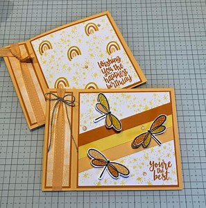 Make a handmade card with a simple Book-Fold design! Follow me for more card making and paper crafting ideas 😊 #funfolds #cardmaking #handmadecards | The West Coast Papercrafter