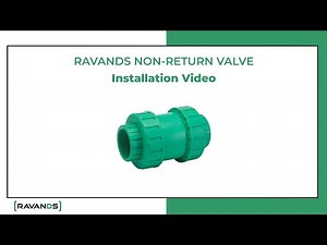 Ravands Non Return Valve - Installation
