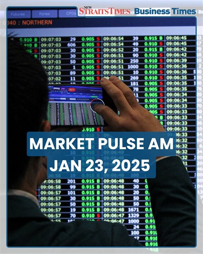 [MARKET PULSE] News on the latest moves on the stock and crypto markets. #NSTBusinessTimes #MarketPulse https://www.nst.com.my/business/corporate/2026/01/1362681/market-pulse-am-jan-23-2026-watch | NST Online