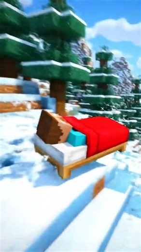 Snow bed trolls you #funny #minecraft