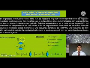 EDO-VARIABLES SEPARABLES APLICADAS A LA INGENIERÍA CIVIL
