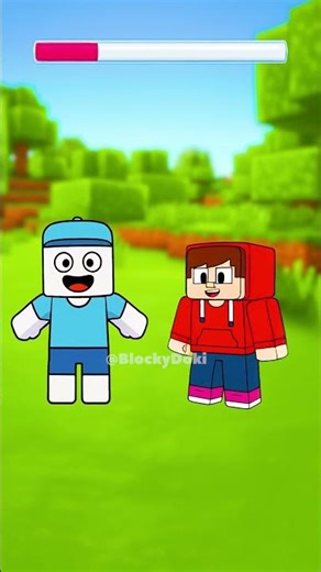 😅✨️JJ vs Doki Minecraft Challenge 😁🤣 #shorts