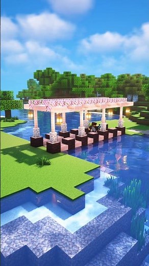 How to Build a Perfect Cherry Bridge in Minecraft 🌸