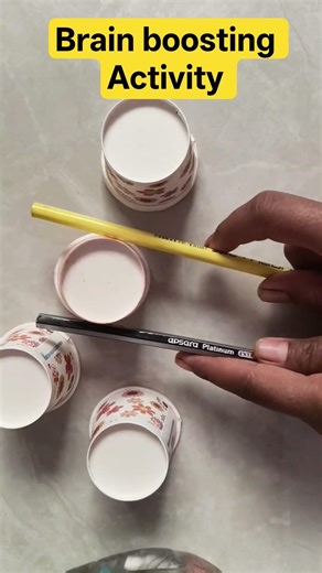 Brain developing activity, cup balance activity, cup activity.#