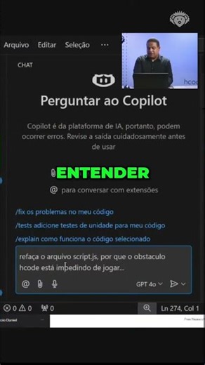 I asked Copilot to refactor my script.js and look what happened…