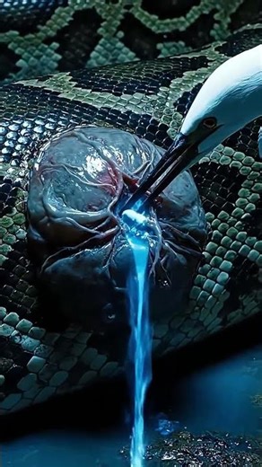 🦅 The Heron That Healed a Giant Python – A Miracle in the Wild! 🐍✨