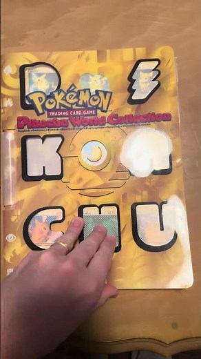 Have you ever seen this rare Pikachu World Collection binder from the early 2000s? #pikachu