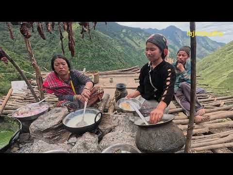 cooking stinging nettle || lajimbudha ||