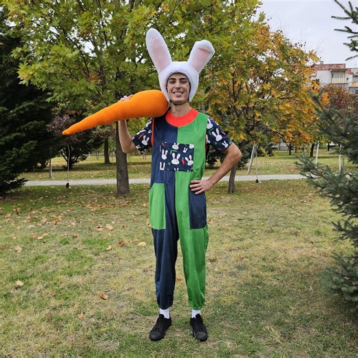Adult Easter Bunny Costume – Jumpsuit & T-shirt, Performer Quality - Etsy