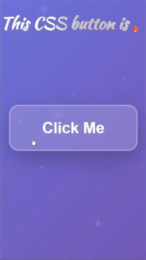 Glassmorphism Button Effect in CSS! 🪟 #webdev #shorts