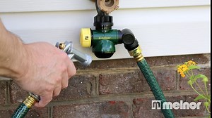 Melnor 65075-AMZ Wash & Fill Hose Connection Hub with 2 Hose Washers