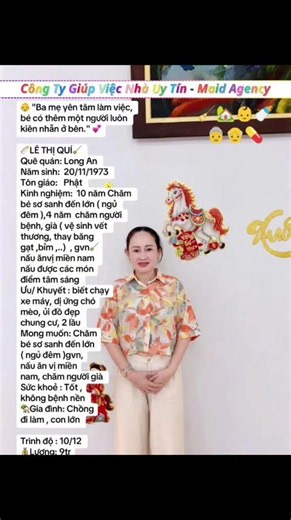 Dịch Vụ Giới Thiệu Người Giúp Việc Nhà Có Tâm❤️🏠 #dichvugiupviec #giupviecnha #giupviectphcm