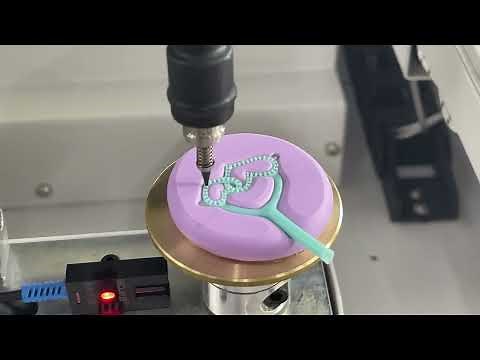 Operation video of SuperbMelt Double station Automatic stone wax setting machine