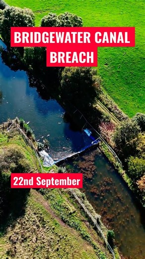 FULL VIDEO BELOW TODAY AT THE BRIDGEWATER CANAL BREACH 22ND SEPTEMBER