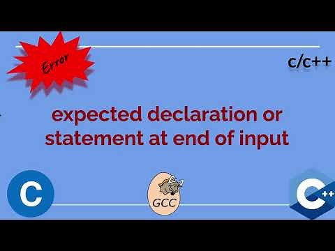 expected declaration or statement at end of input