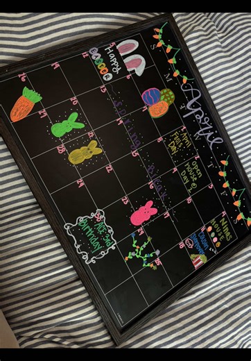 DIY Colorful Easter Calendar Tutorial