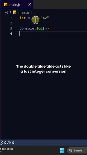 Convert to Integer Fast #coding #javascript #stem #science