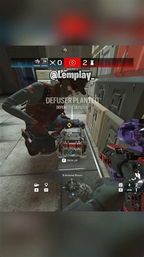 YOU’LL NEVER SEE THE DEFUSER WITH THIS RAM SETUP 💀 #rainbowsixsiege #r6s #r6tips #shorts