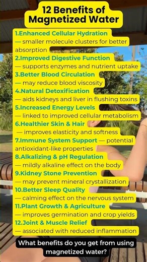 12 Benefits of magnetized Water #waterhealth