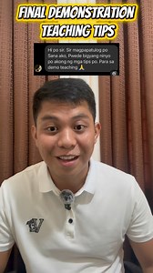 193K views · 5.6K reactions | Final demo teaching tips ✅ #education | Sir Nestorism | Facebook