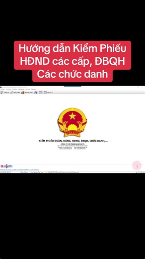 Phần mềm dễ sử dụng, chạy với tốc độ nhanh, tin cậy tuyệt đối. Được lập trình bằng Delphi, CSDL Access. chỉ cần copy vào máy là chạy, không yêu cầu phải có mạng internet. NỘI DUNG HƯỚNG DẪN GỒM 1. Chuẩn bị danh sách cử tri/đại biểu trong tập tin Excel. 2. Import/Nhập danh sách cử tri/đại biểu từ tập tin Excel. 3. Thiết lập nội dung bầu cử, ban bầu cử, kiểm phiếu. 4. Check-in/điểm danh cử tri, đại biểu đến. 5. Báo cáo thống kê theo từng khung thời gian tình hình cử tri/đại biểu đến và chưa đến. 6