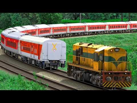 WDS6AD SHUNT LHB RED EXPESS TRAIN | BUMPY RAILROAD | RAILWORKS | INDIAN TRAIN SIMULATOR GAMEPLAY