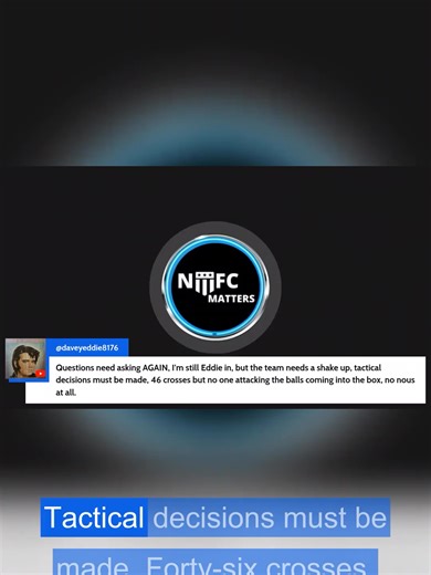 Forty-six crosses and no takers why tactics must change #NUFC