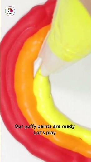 How To Make Puffy Paint At Home🎨 | #shorts #diyvideos