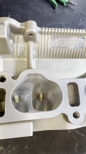 Dialing in this 2JZ-GTE VVT-i head — cleaned up, fresh guides installed, valve job cut, and resurfaced. Built to handle boost the right way. 💪💨 #advancedcylinderheads #achmachine #cnc #engine #cylinderhead #valvejob #valveguidejob #newen #robinsMachine | Advanced Cylinder Heads, LLC