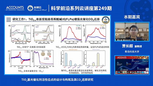 20240708-青岛科技大学贾长超-TiO2基光催化剂活性位点的设计与构筑及其CO2还原研究