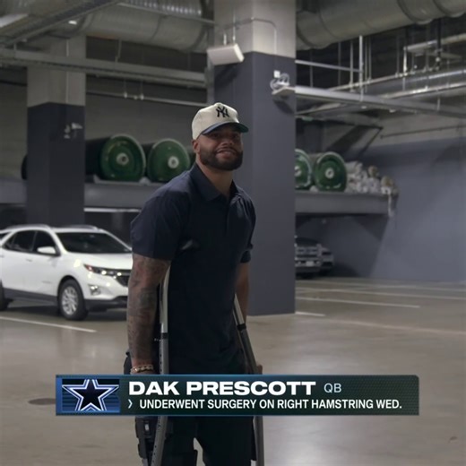 20K views · 120 reactions | Dak Prescott on crutches after his hamstring surgery  Dallas Cowboys | NFL on ESPN | Facebook