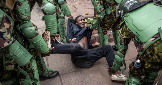 Police clash with protesters in Kenya as the military patrols the streets