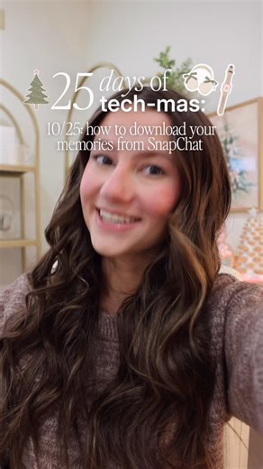 JULIA BARTROM on Instagram: "JULIA’S 25 DAYS OF TECHMAS!🎄🎧✨🎀 day 10/25: how to download your memories from snapchat before they potentially get deleted… 🫠 i’ve been dreading this lol but thought we might as well do it together!! — i’m not sure if there’s an easier way to do this lol but this is what i’ve seen so far!! goodluck everyone!! #snapchat #tutorial #iphone"