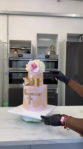 Beautiful Baptism & Christening Cake Tutorial