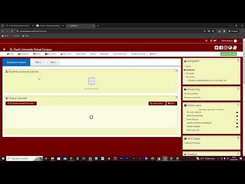 The SPU E-learning Portal Interface