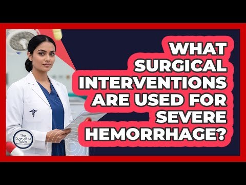 What Surgical Interventions Are Used For Severe Hemorrhage?