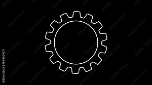 gear animation footage template, gear animation footage illustration elements