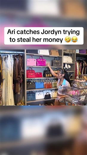 Ari catches Jordyn trying to steal her money 🤣😂 #arifletcher #therealkylesister #jordynlucas
