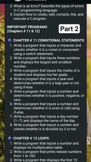 12th Class Computer Science Important Long Questions 2026! 😱🔥