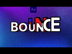 Easy Bouncy Text Animation In After Effects