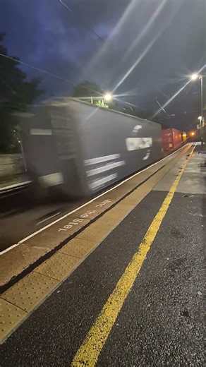 DB Schenker Class 66 66057 Passing Cramlington Station With A Tone