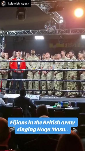 Fijians in the British Army Singing Noqu Masu | Incredible Tribute