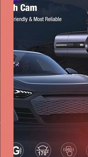 3 Channel 4K Dash Cam with 5GHz WiFi & App Control | Front Inside Rear Triple Dash Camera