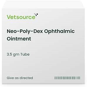 Neo-Poly-Dex Ophthalmic Ointment for Animals, 3.5 gm, 1 Tube