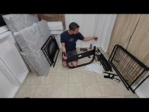 MAINSTAY FUTON UNBOXING AND ASSEMBLY AND REVIEW