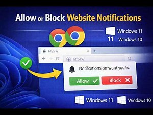 How to Allow or Block Website Notifications on Google Chrome on Windows 11 or 10 | GearUpWindows