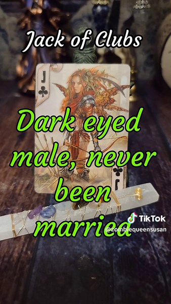 Learning to read regular playing cards. Let's learn about the club cards. This is the easiest to learn of all the suits. Most clubs just strengthen the cards around them, letting you know what they speak...it is for sure going to happen. Three suits done. I've posted a few small lesson videos. Soon we will get into the full layout. #divination #cartomancy #witch #cardreadersofinstagram #fortuneteller