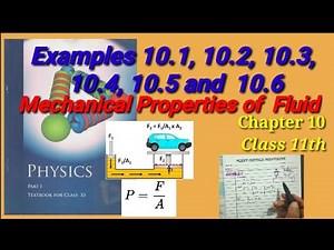 Examples 10.1, 10.2, 10.3, 10.4, 10.5 and 10.6 | Class 11th | Chapter 10 | full calculations